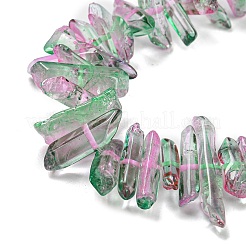 Natural Dyed Quartz Beads Strands&nbsp;G-G791-14E