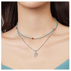 50Pcs 5 Styles Tibetan Style Alloy Charms&nbsp;FIND-YW0010-23