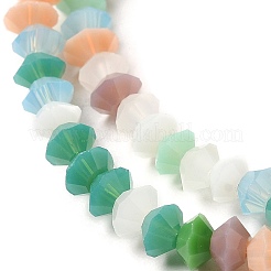 Electroplate Glass Beads Strands&nbsp;EGLA-C007-03