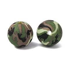 Food Grade Eco-Friendly Printed Silicone Beads&nbsp;SIL-A013-01A-09