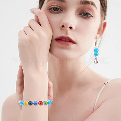 3 Strands Handmade Millefiori Glass Round Beads Strands&nbsp;LK-HY0001-04