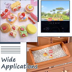 70Pcs 7 Styles Opaque Resin Display Decotation&nbsp;DJEW-CJ0001-30