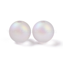 Rubberized Style Transparent Acrylic Beads&nbsp;OACR-C001-08