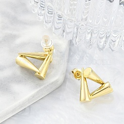 304 Stainless Steel Stud Earrings for Women&nbsp;STAS-Z111-10G