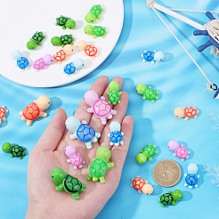 10 Style Opaque Resin Cabochons&nbsp;RESI-FH0001-32