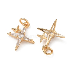 SHEGRACE Brass Pave Clear Cubic Zirconia Pendants&nbsp;XGRQ4G002-687G