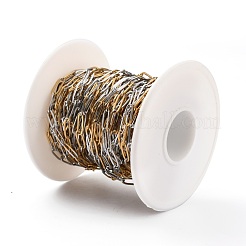 Two Tone 304 Stainless Steel Paperclip Chains&nbsp;CHS-B001-11B