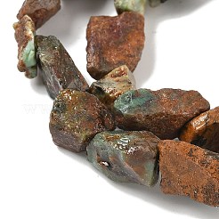 Raw Rough Natural Green Opal Beads Strands&nbsp;G-M453-D13