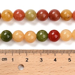 Natural White Jade Beads Strands&nbsp;G-Z097-A01-8mm-B