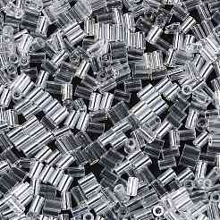 ガラスラウンドラッパビーズ  透明色  チューブ  透明  3.5~3.8x2~2.5mm  穴：1.2mm&nbsp;SEED-Z002-A-B01