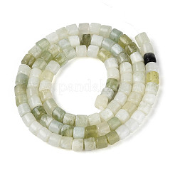 天然岫岩のヒスイのビーズ連売り  コラム  4~4.5x4.5~5mm  穴：1mm  約88~91個/連  15.16~15.35''（38.5~39センチメートル）&nbsp;G-T141-86B-01