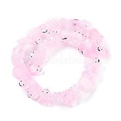Transparent Glass Enamel Beads Strands&nbsp;GLAA-B021-05I
