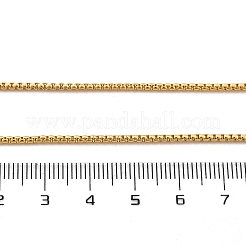 1.8mmラックメッキ真鍮ベネチアンチェーンネックレス女性男性用  カドミウムフリー＆鉛フリー  901ステンレススチール留め具  長持ちメッキ  18KGP本金メッキ  23.62インチ（60cm）&nbsp;MAK-L044-60G