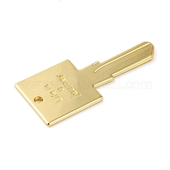 ラックメッキ合金ペンダント  カドミウムフリー＆ニッケルフリー＆鉛フリー  キー  ゴールドカラー  49.5x21.5x2mm  穴：2.5mm&nbsp;PALLOY-P306-07G
