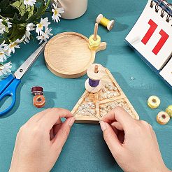 2 Styles Wooden Weaving Beading Loom Kit&nbsp;TOOL-NB0001-63
