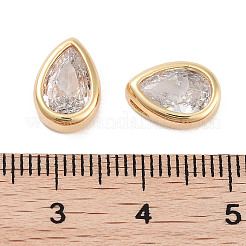 Brass Cubic Zirconia Beads&nbsp;KK-C051-60G-05