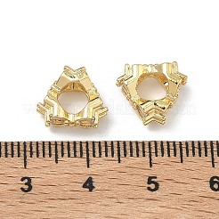 Bowknot Brass Micro Pave Clear Cubic Zirconia Beads&nbsp;KK-D228-04G