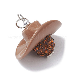 Opaque Acrylic Beads and Polymer Clay Rhinestone Beads Pendants&nbsp;PALLOY-JF04610