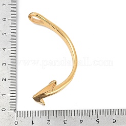 304ステンレススチールフック留め具  レザーコードブレスレット作り用  アンカー  ゴールドカラー  59.5x29.5x21mm  穴：8.5x5mm&nbsp;STAS-F310-30G