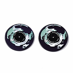 アクリルパーツ  3dプリント  フラットラウンド  カラフル  35x2mm  穴：2mm&nbsp;KY-S163-264