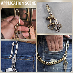 9Pcs 9 Styles Alloy & Brass D-Ring Anchor Shackle Clasps&nbsp;KK-SC0006-36