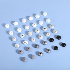 144Pcs 9 Style Rondelle Food Grade Eco-Friendly Silicone Abacus Beads&nbsp;SIL-CA0003-16