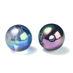 UV Plating Rainbow Iridescent Acrylic Beads&nbsp;PACR-E001-03D