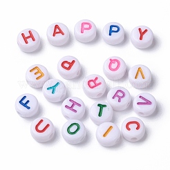 Opaque White Acrylic Beads&nbsp;MACR-N012-01