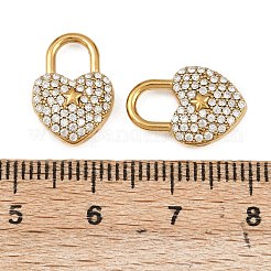 304 Stainless Steel Micro Pave Cubic Zirconia Pendants&nbsp;STAS-A132-05B-G