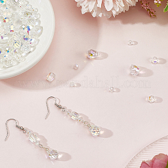 114Pcs Transparent Electroplate Glass Beads&nbsp;GLAA-PA0001-17E