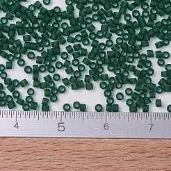 MIYUKIデリカビーズ  シリンダー  日本製シードビーズ  11/0  （db0767)マットトランスペアレントダークエメラルド  1.3x1.6mm  穴：0.8mm  約10000個/袋  50 G /袋&nbsp;SEED-X0054-DB0767