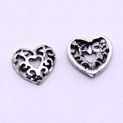 Hollow Alloy Cabochons&nbsp;MRMJ-WH0071-07-B