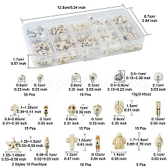 合成ターコイズビーズ  混合形状  ホワイト  4~18x6~14.8x2~10mm  穴：0.6~1.5mm&nbsp;DIY-FS0005-92