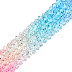 Gradient Color Baking Paint Glass Bead Strands&nbsp;DGLA-A039-T2mm-A08