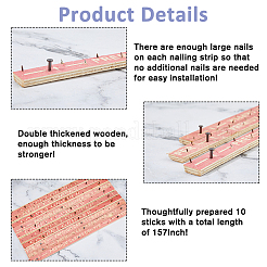 Plywood Nailing Strip for Carpet&nbsp;AJEW-WH0460-130