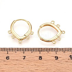 Brass Hoop Earring Finding&nbsp;KK-N261-67G