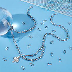 304ステンレススチール製リンキングリング200個  クイックリンクコネクター  オーバル  ステンレス鋼色  11x6x1.5mm  内径：8x3mm&nbsp;STAS-UN0060-35