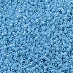 MIYUKIデリカビーズ  シリンダー  日本製シードビーズ  11/0  （db0218)不透明medターコイズブルーの光沢  1.3x1.6mm  穴：0.8mm  約2000PCS /ボトル  10 G /ボトル&nbsp;SEED-JP0008-DB0218