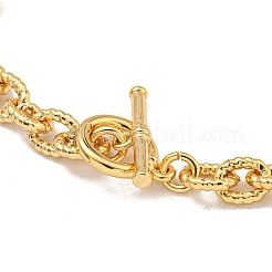 Twist Brass Cable Chain Bracelets for Women&nbsp;BJEW-G703-05G