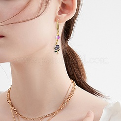 24Pcs 8 Styles Brass Enamel Pendants&nbsp;KK-SZ0003-20