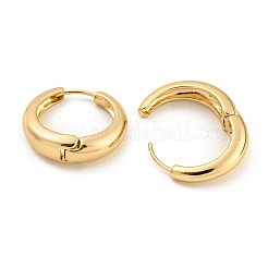 合金フープピアス  スチールピンと  ラウンド  ライトゴールド  21.5x6.5x22.5mm&nbsp;EJEW-P269-16KCG