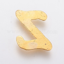 合金カボション  文字L  ゴールドカラー  文字.z  Z：8x7x1mm&nbsp;LS-PALLOY-CJC0001-68Z