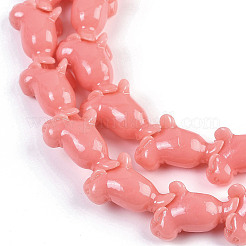 Synthetic Coral Dyed Carved Beads Strands&nbsp;CORA-K009-03