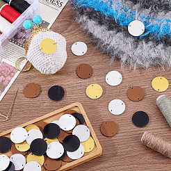50Pcs 5 Colors PU Leather Labels&nbsp;DIY-PH0030-33A