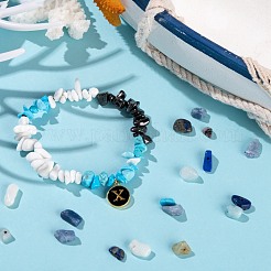 60G 4 Style Natural & Synthetic Gemstone Chip Beads&nbsp;G-FS0001-40
