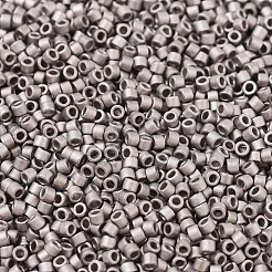 MIYUKIデリカビーズ  シリンダー  日本製シードビーズ  11/0  （db0338)マットパラジウムメッキ  1.3x1.6mm  穴：0.8mm  約20000個/袋  100 G /袋&nbsp;SEED-J020-DB0338
