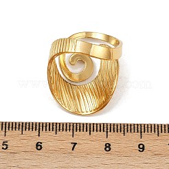女性用304ステンレススチールカフオープンリング  ゴールドカラー  26mm  内径：19mm&nbsp;RJEW-H255-01G-05