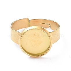 Ion Plating(IP) Adjustable 304 Stainless Steel Finger Rings Components&nbsp;STAS-P291-01B-G