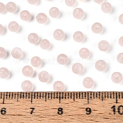 ドローベンチスタイルのキャットアイビーズ  ラウンド  桃パフ  4mm  穴：1mm  約7500個/ポンド&nbsp;CE-T003-02A-01