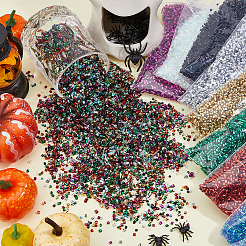 120G 8 Colors Plastic Tube Beads&nbsp;KY-DC0001-35B